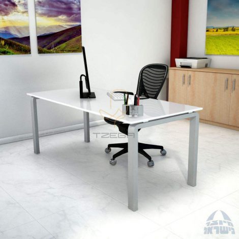 שולחן משרדי מזכוכית דגם NORA